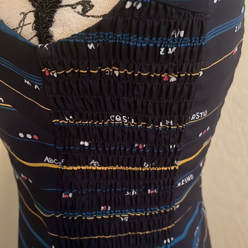 ModCloth Blue Alphabet Print Dress - Picture 8 of 16